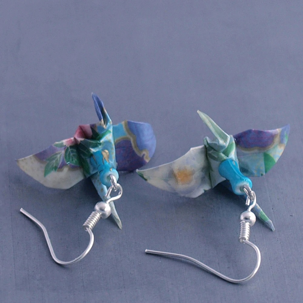 Náušnice "Kvetoucí něha" (jeřáb)