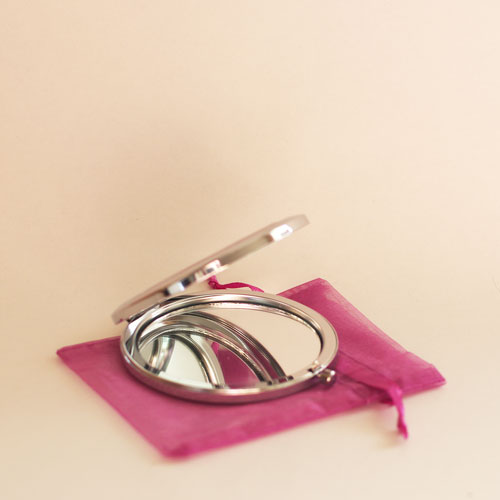 Zrcátko Bílá kvítka ve vínové