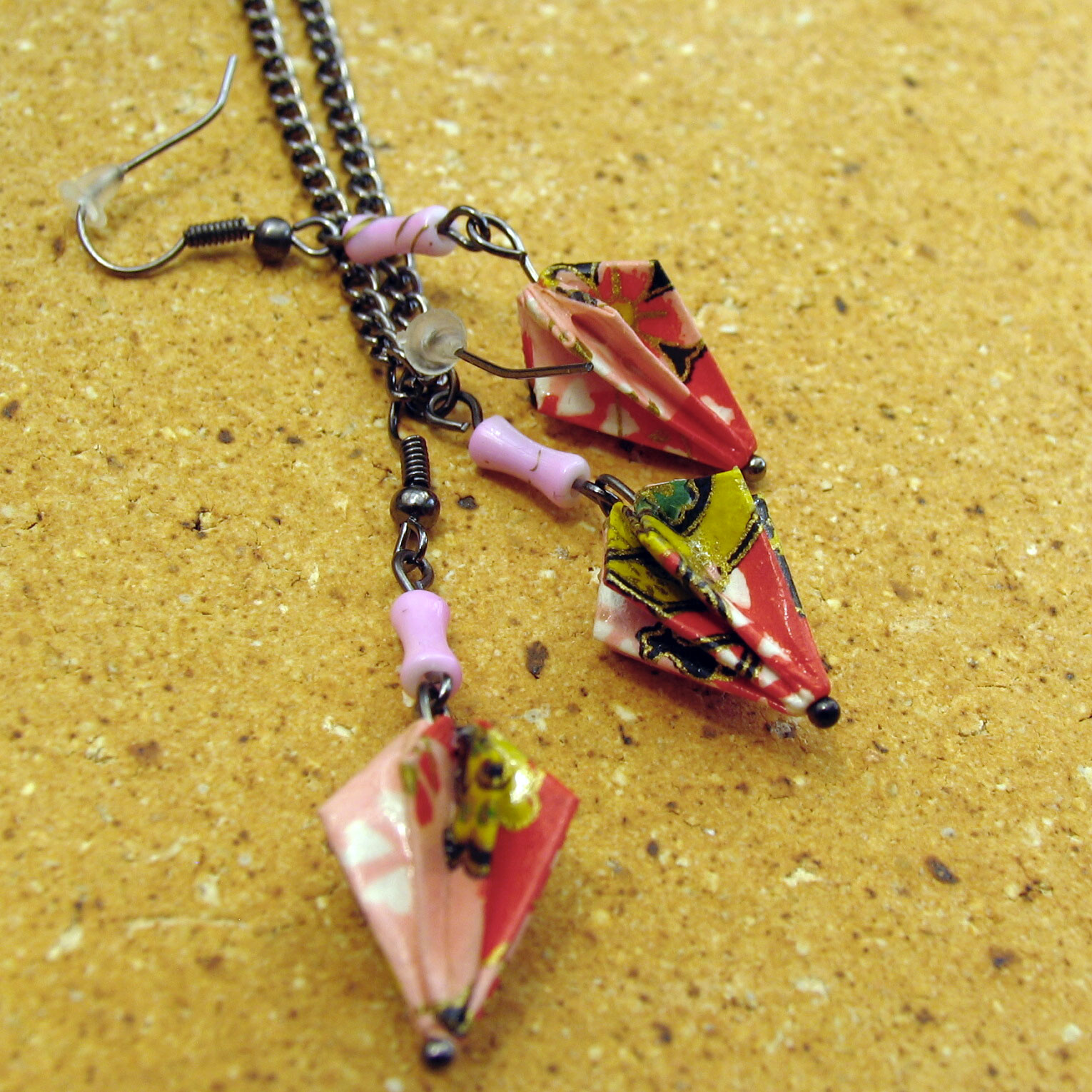 Sada šperků "Geisha v červeném" (paraplíčka)