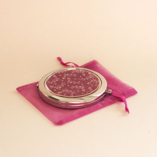 Zrcátko Bílá kvítka ve vínové