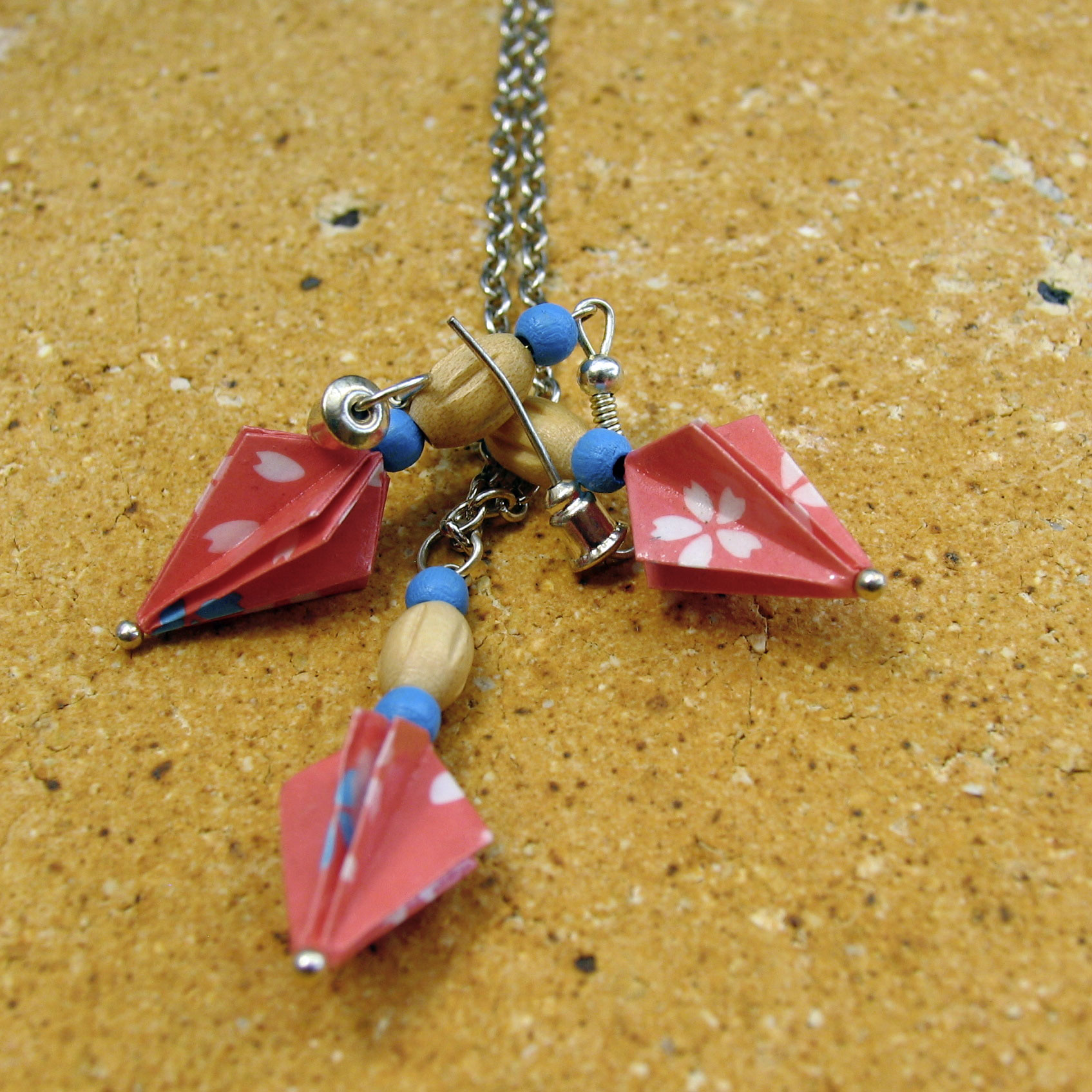 Sada šperků "Růžová kvítka" (paraplíčka)