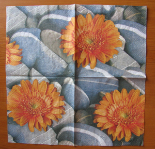 Ubrousek Oranžová gerbera