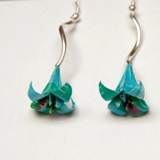 Náušnice "Pro vílu Leknínu" (lilie)