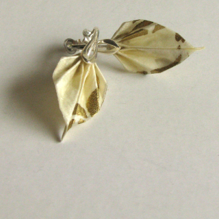 Náušnice "Slunce v mlze" (listy)