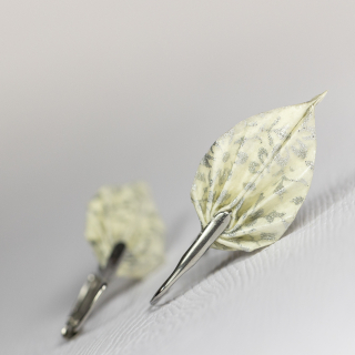 Náušnice "Stříbrné květy" (listy)
