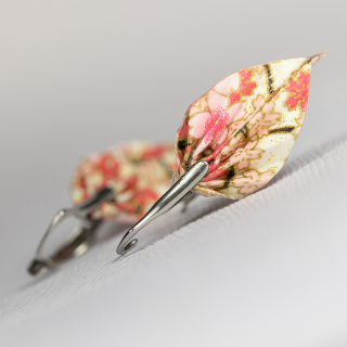 Náušnice "Sakurové snění" (listy)