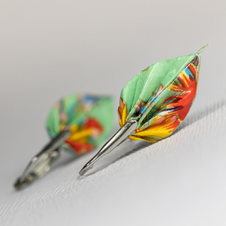 Náušnice "Rozkvetlá louka" (listy)