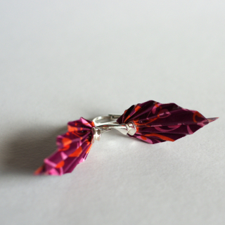 Náušnice "Ostružinová" (listy)