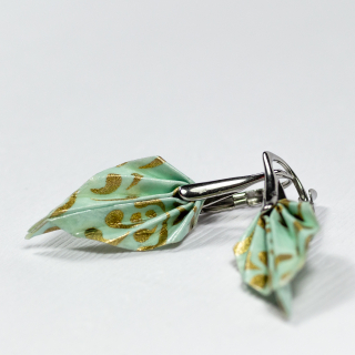 Náušnice "Elegance v blankytu" (listy)