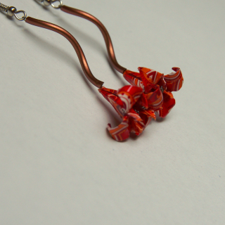 Náušnice "V rytmu flamenca" (lilie)