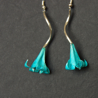 Náušnice "Kvetoucí nebesa" (lilie)