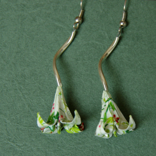 Náušnice "Vánoční květ" (lilie)