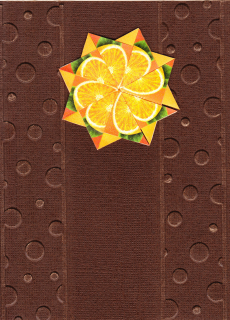 Přání "Hnědé s pomeranči"