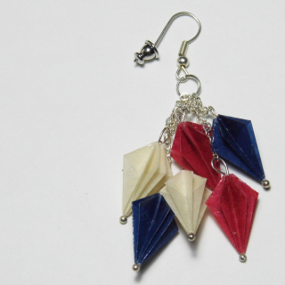 Náušnice "S láskou k vlasti" (paraplíčka)