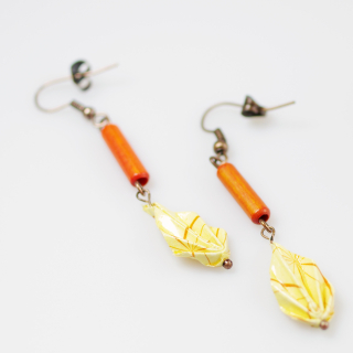 "Žluťásci" - náušnice listy