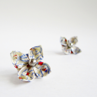 Náušnice "Křehké linky" (lotos)