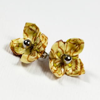 Náušnice "Něžná kresba" (lotos)