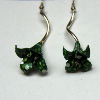 Náušnice "Duše pralesa" (lilie)