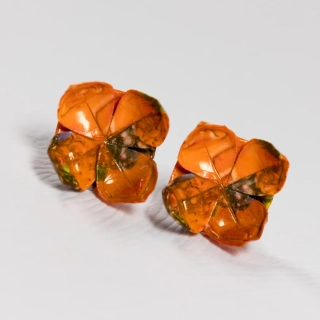 Náušnice "Nalezeno v lese" (lotos)