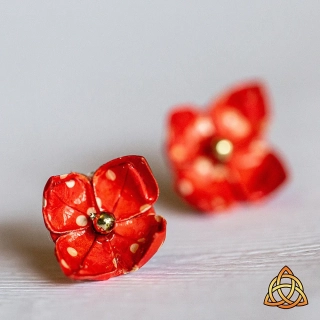 Náušnice "Ferda mravenec" (lotos)