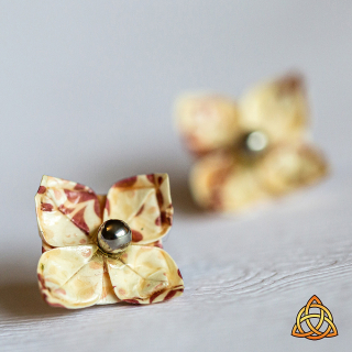 Náušnice "Kapky ohně" (lotos)