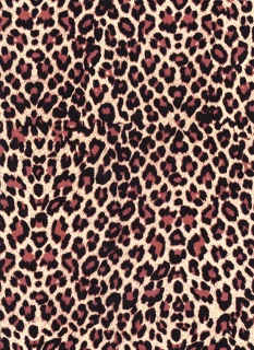 207 Hnědá  leopardí kůže 