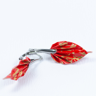 Náušnice "Plamenné verše" (listy)