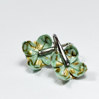 Náušnice "Elegance v blankytu" (lotosy)