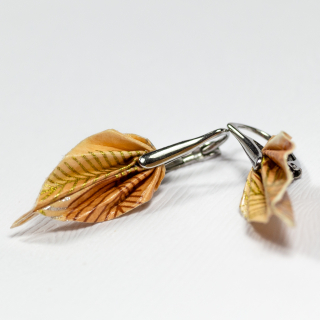 Náušnice "Když listí rezne" (listy)