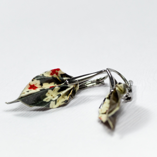 Náušnice "Sakurová romance" (listy)