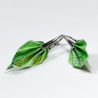Náušnice "Zelená záplava" (listy)