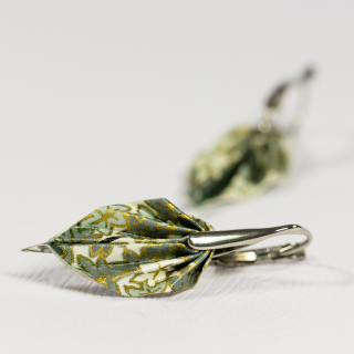 Náušnice "Mr. Grey" (listy)