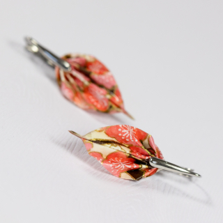 Náušnice "Pod rozkvetlou třešní" (listy)