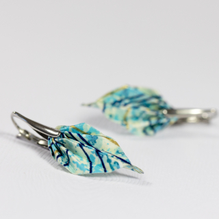 Náušnice "V mořských vlnách" (listy)