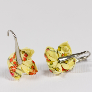 Náušnice "Růžové květy" (lotosy)