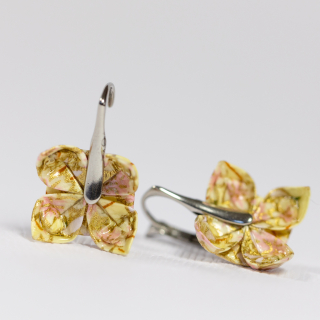 Náušnice "Růžové snění" (lotosy)