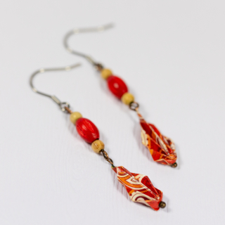 "V rytmu flamenca" - náušnice listy