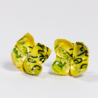 Náušnice "Bezinková" (lotos)