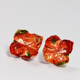 Náušnice "Jahodová" (lotos)