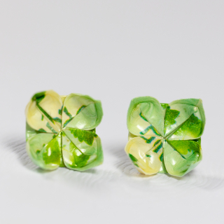 Náušnice "S dotekem máty" (lotos)