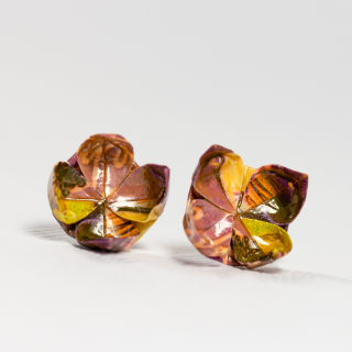 Náušnice "Švestková láska" (lotos)