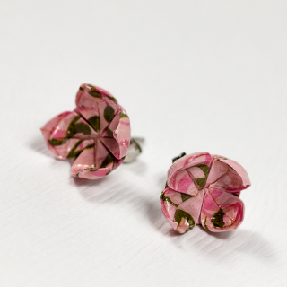 Náušnice "Růže v trní" - lotosy malé