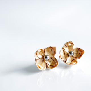 Náušnice "Geometrie v barvách země" (lotos)