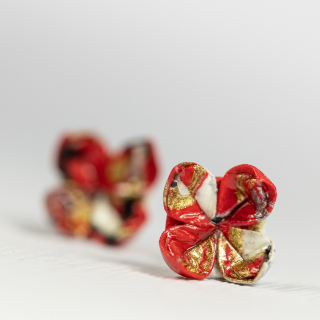 Náušnice "V záři slunce" - lotosy malé