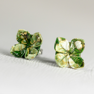 Náušnice "Vodnická láska" - lotosy malé