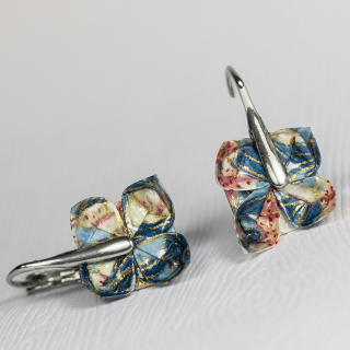 Náušnice "Květy lilie" (lotosy)