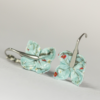Náušnice "Něžné květy sakur" (lotosy)