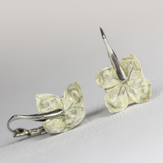 Náušnice "Stříbrné květy" (lotosy)