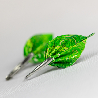 Náušnice "Na vlnách tajemna" (listy)