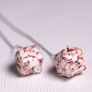 Náušnice "Srdeční záležitost" (vodní bomba na řetízku)